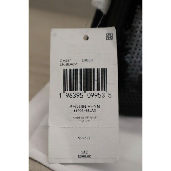 COACH CM547 Women's Black Leather Sequined Penn Shoulder Bag/Clutch - Picture 2 of 16